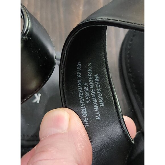 Katy Perry The Geli Fisherman Black Flat Sandals/Sz. 8.5M - Picture 8 of 8